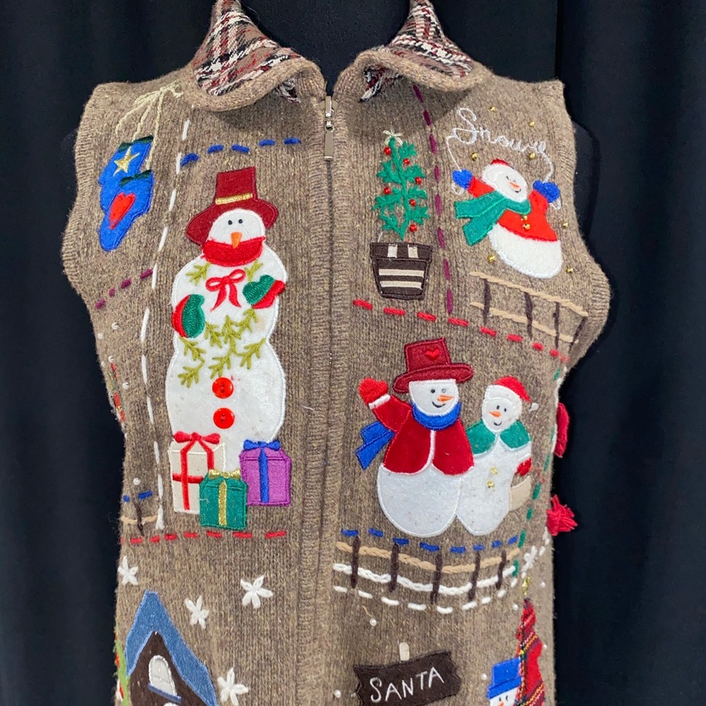 Vintage Ugly Christmas Sweater Vest